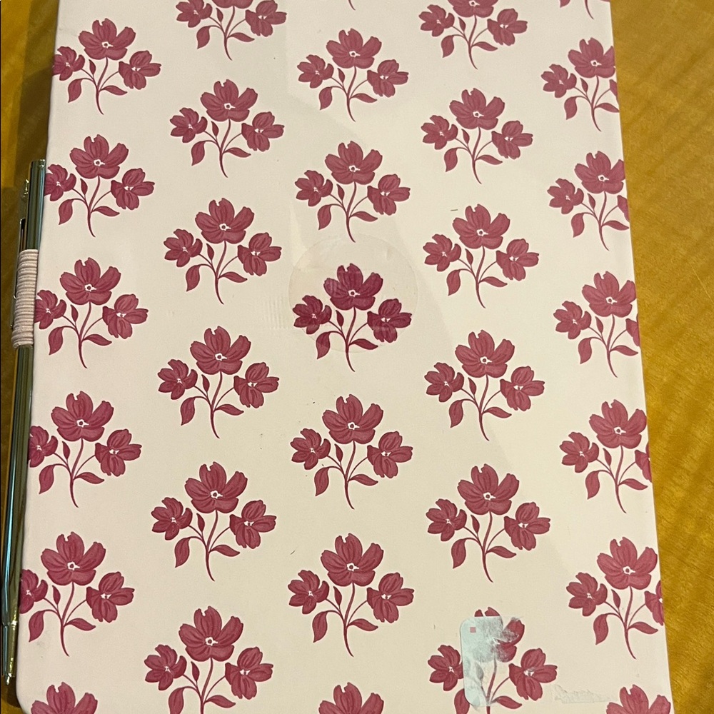 Floral Pink Bookmark with Charms and gold pen journal - Picture 6 of 6